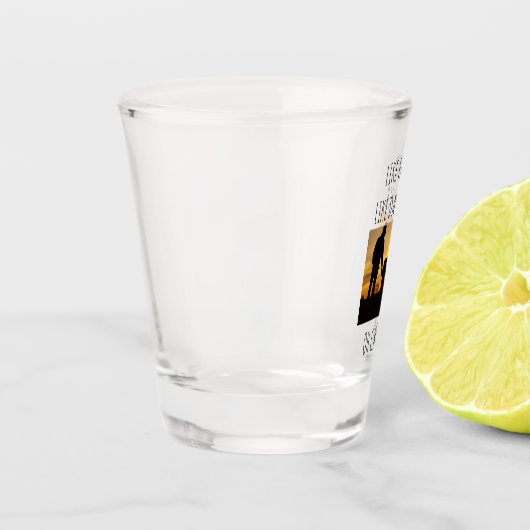 Zoals vader als dochter / zoon shot glas (Links)