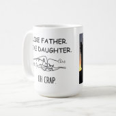 Zoals vader als dochter / zoon vuist bump koffiemok (Voorkant links)