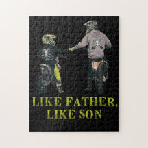 Zoals vader als Son Motocross Dirt Bike