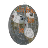 Zoals vader als zoon. dartbord (Voorkant Links)