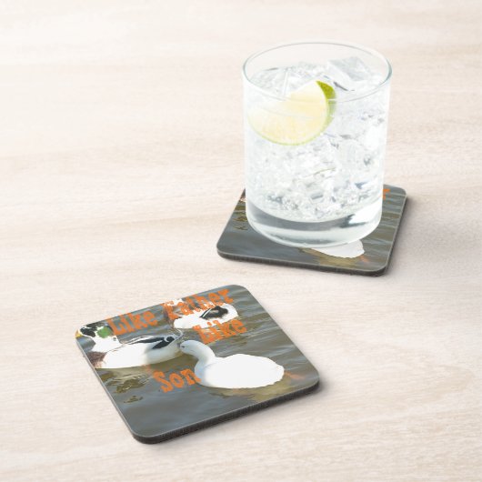 Zoals vader als zoon. drankjes onderzetter (Rechterzijde)