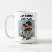 Zoals vader als zoon foto koffiemok (Links)