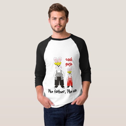 Zoals vader als zoon grappige T-shirts (Voorkant volledig)