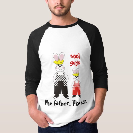 Zoals vader als zoon grappige T-shirts (Voorkant)