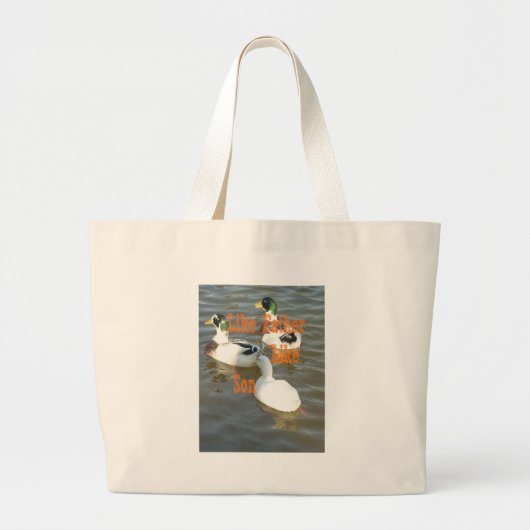 Zoals vader als zoon. grote tote bag (Voorkant)
