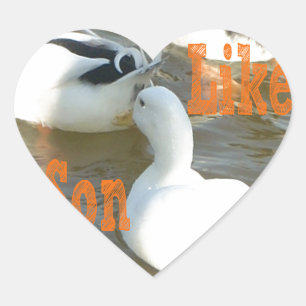 Zoals vader als zoon. hart sticker