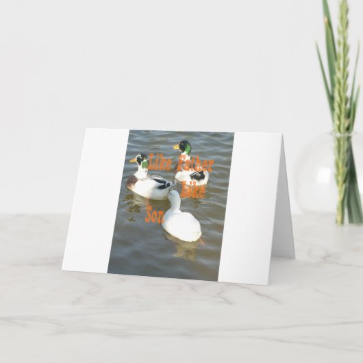 Zoals vader als zoon. kaart (Voorkant)