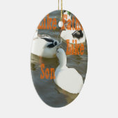 Zoals vader als zoon. keramisch ornament (Rechts)