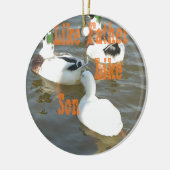 Zoals vader als zoon. keramisch ornament (Links)