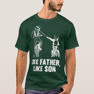 Zoals vader als zoon motorcross fiets cadeau t-shirt
