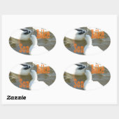 Zoals vader als zoon. ovale sticker (Vel)