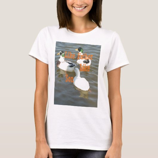 Zoals vader als zoon. t-shirt (Voorkant)