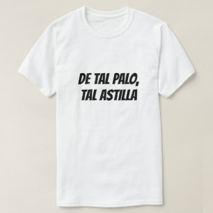 Zoals vader, zoals zoon in het Spaans T-shirt
