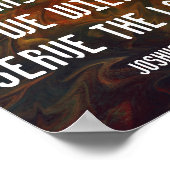 ZOALS VOOR MIJ EN MIJN HUIS ZULLEN WE DE LORD DIEN POSTER (Hoek)