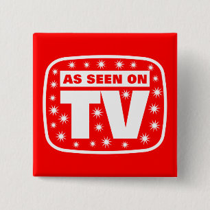 Zoals waargenomen op tv - Ch2 Vierkante Button 5,1 Cm
