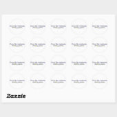 Zoals weekends ronde sticker (Vel)
