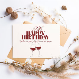 Zoals wijn die een dure verjaardagskaart voor volw feestdagen kaart