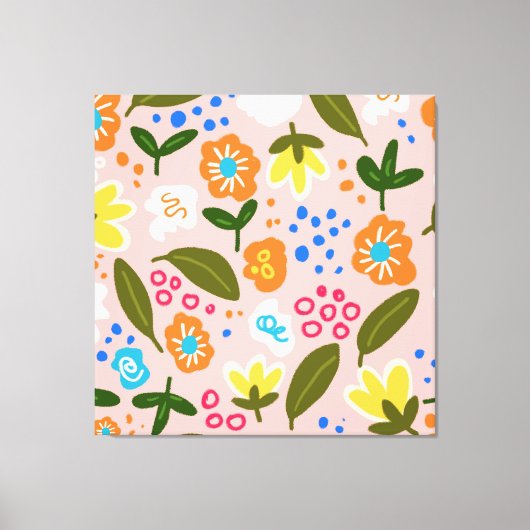 Zoals wilde bloemen canvas afdruk (Voorkant)
