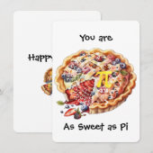 Zoals zoet als Pi Kaart (Voorkant / Achterkant)