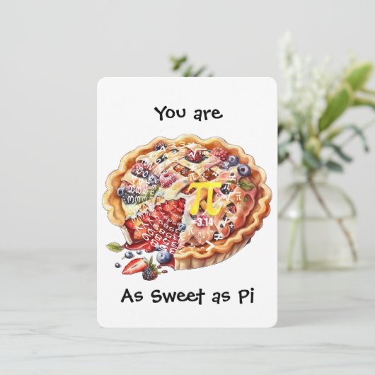 Zoals zoet als Pi Kaart (Staand voorkant)
