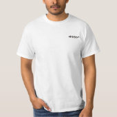 Zoals: zwarte achterafdruk t-shirt (Voorkant)