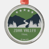 Zoar Valley Trail Metalen Ornament (Voorkant)