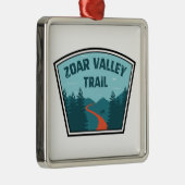 Zoar Valley Trail Metalen Ornament (Rechts)