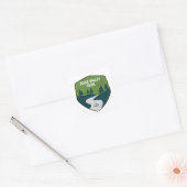 Zoar Valley Trail Vierkante Sticker (Envelop)