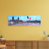 Zocalo, Mexico City, Mexico Canvas Afdruk (Insitu (Woonkamer))