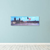 Zocalo, Mexico City, Mexico Canvas Afdruk (Insitu (Houten vloer))