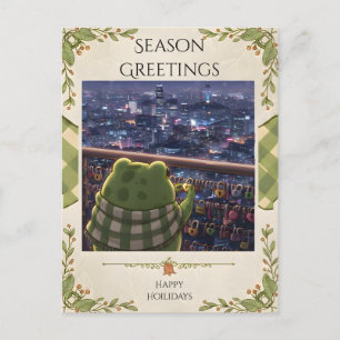 Zochi bezoekt N Seoul Tower Briefkaart