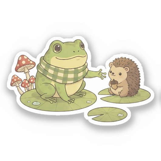 Zochi & Bramble de egel Sticker (Voorkant)