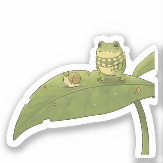 Zochi & Clover de Slak Sticker (Voorkant)