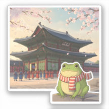 Zochi de Reizende Kikker bij het Gyeongbokgung-pal