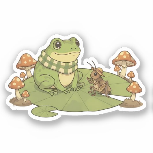 Zochi & Fern de Krekel Sticker (Voorkant)