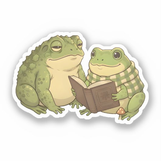 Zochi & Mossy de Pad Sticker (Voorkant)