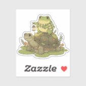 Zochi & Mossy de Schildpad Sticker (Vel)