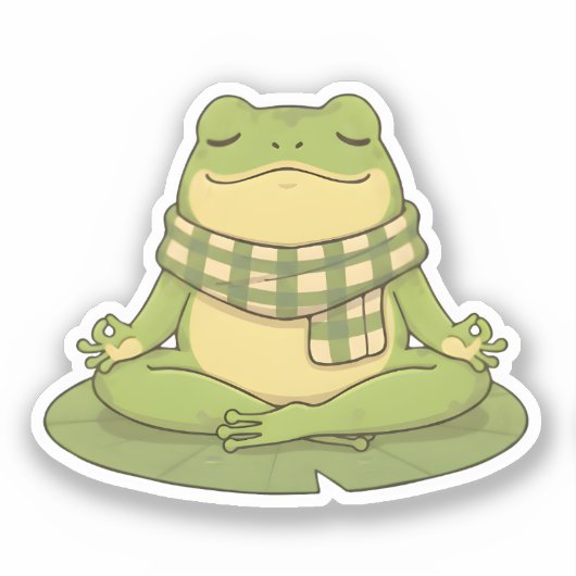 Zochi's Gewoonte Mediteert Sticker (Voorkant)