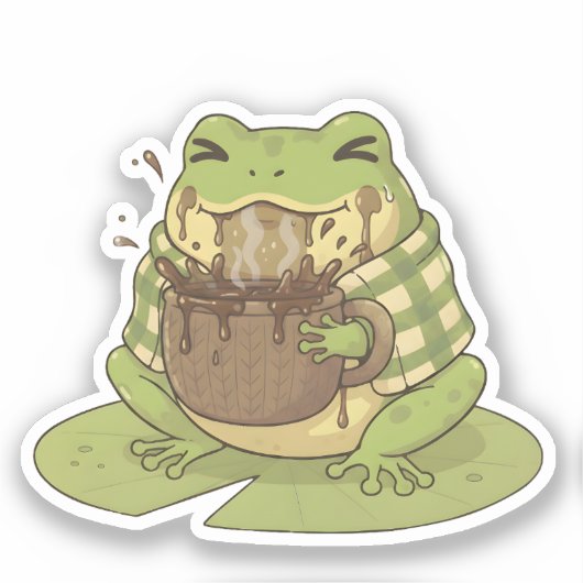Zochi's gewoonte mist de mok sticker (Voorkant)