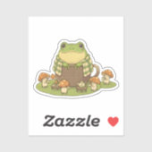 Zochi's paddestoel-thee-uurtje sticker (Vel)