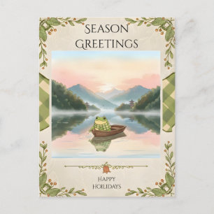 Zochi's vredige rit op Sun Moon Lake Briefkaart