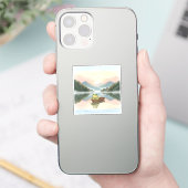 Zochi's vredige rit op Sun Moon Lake Sticker (Telefoon)