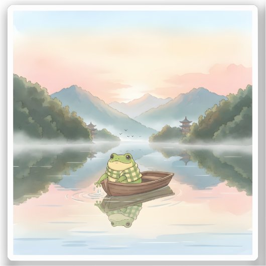 Zochi's vredige rit op Sun Moon Lake Sticker (Voorkant)