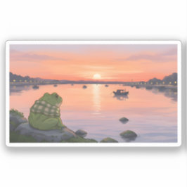 Zochi's Zonsondergangswandeling in Tamsui Sticker