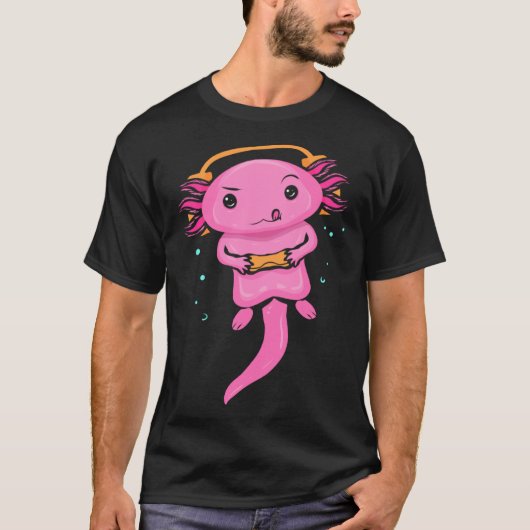 Zocker Axolotl  Video Gaming  for Gamers T-shirt (Voorkant)