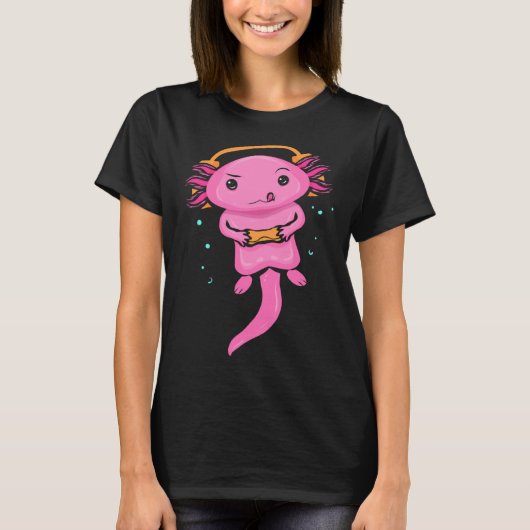 Zocker Axolotl  Video Gaming  for Gamers T-shirt (Voorkant)