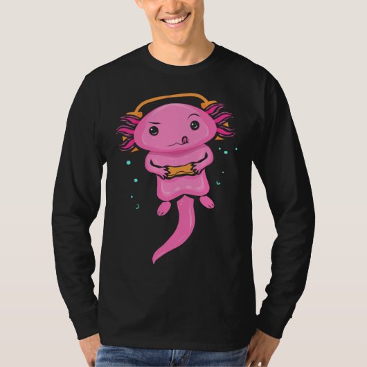 Zocker Axolotl  Video Gaming  for Gamers T-shirt (Voorkant)