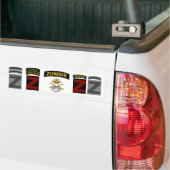 ZOCOM Eenheid Patch and Skill Tab Decaps 1 Bumpersticker (Op Truck)