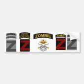 ZOCOM Eenheid Patch and Skill Tab Decaps 1 Bumpersticker (Voorkant)
