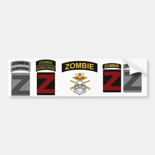 ZOCOM Eenheid Patch and Skill Tab Decaps 1 Bumpersticker (Voorkant)